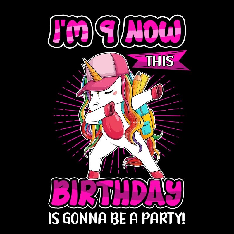 9. Geburtstag 9 Jahre alt Geschenkidee Geschenk