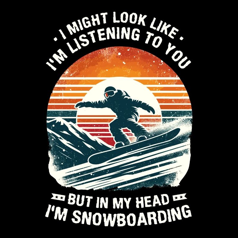 Retro Snowboarding Winter Snow Snowboard