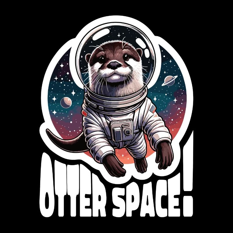 Otter Space Astronaut Weltall Otter Seeotter