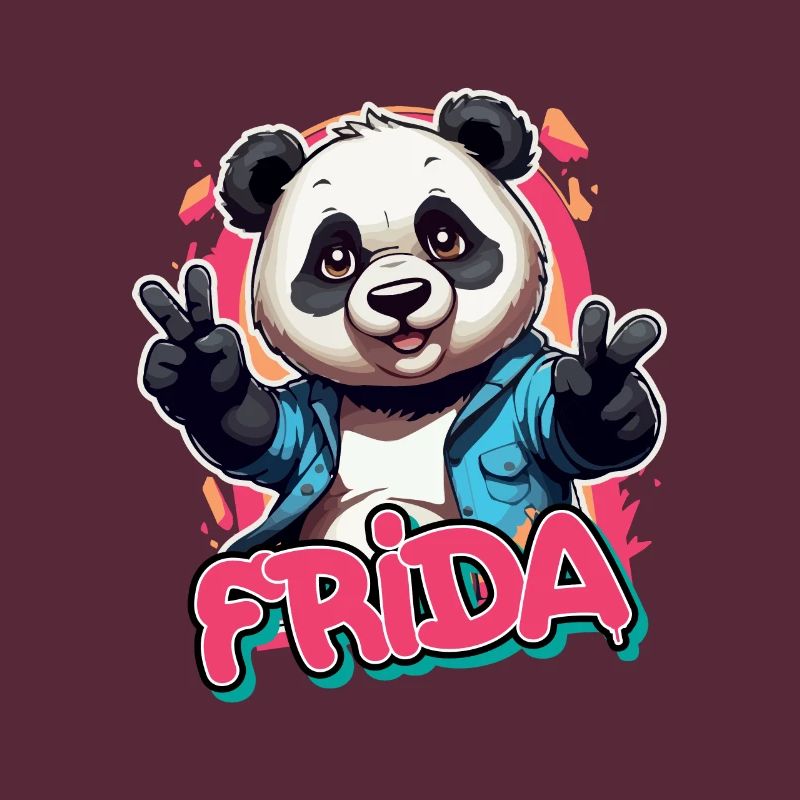 FRI DA - Schöner Mädchen Name mit coolem Panda