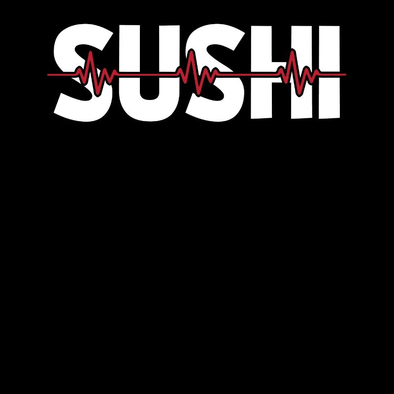 Rythme cardiaque de l’électrocardiogramme sushi