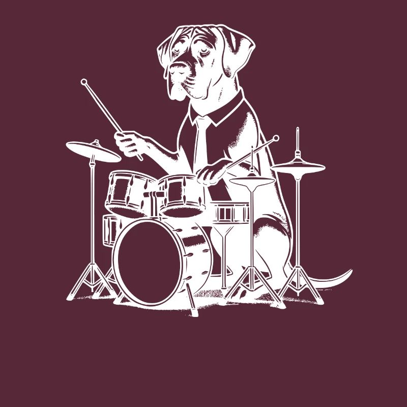 Cool Rodesian Ridgeback Drummer