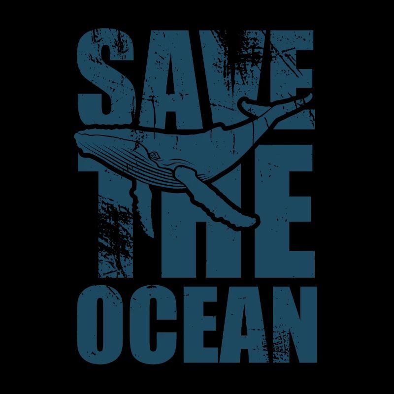 Save the ocean - Wal - Buckelwal - Geschenk