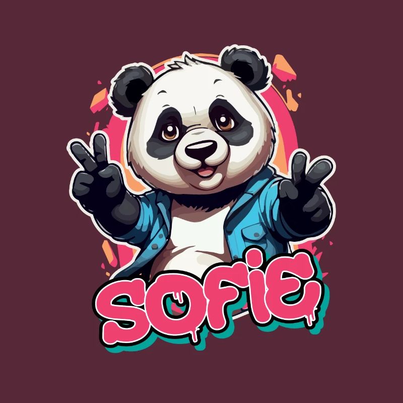 SOFIE - Schöner Mädchen Name mit coolem Panda
