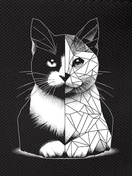 Geometric polygonal cat
