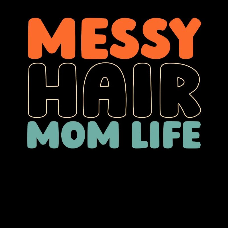 Mama Mutter Unordentliches Brötchen Mutterleben