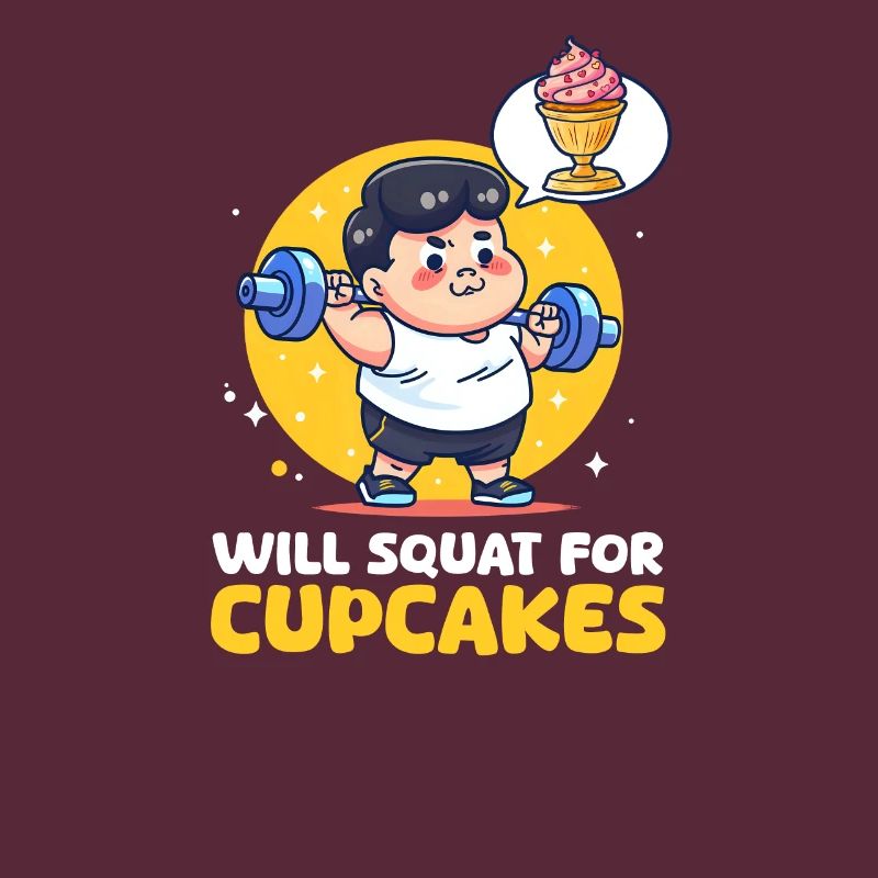 Cupcake Lover Will Squat for Cupcakes