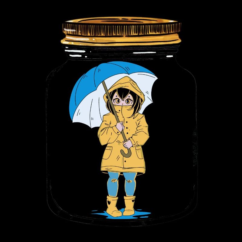 Mädchen Regenschirm Wetter