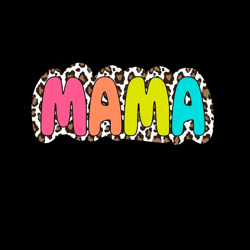 Mama bunt Leopard Retro Mama Muttertag