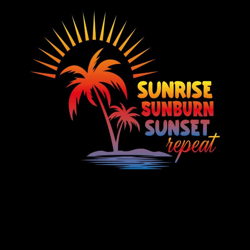 Lever du soleil, coup de soleil, coucher de soleil, répéter, vacances, été,