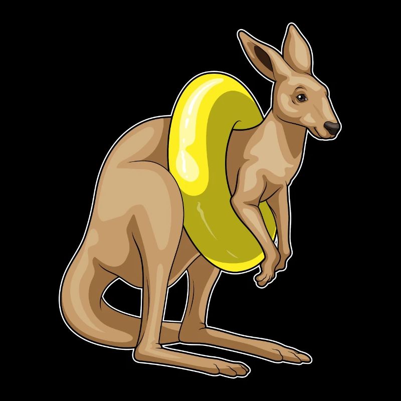 Kangaroo Swimming Swim Ring