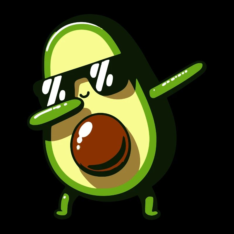 Dabbing Avocado Funny Vegan
