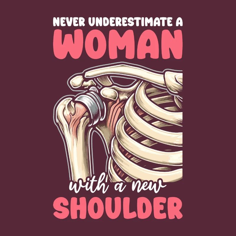 Woman Bionic Shoulder Replacement Surgery Joint