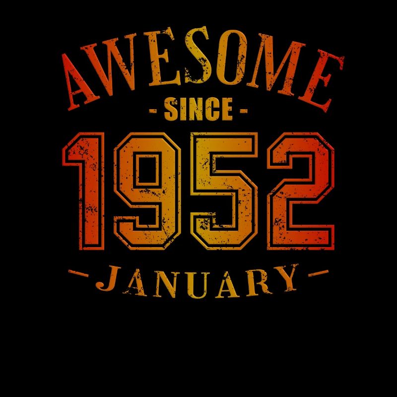 January 1952 - Geburtstag im Januar Awesome