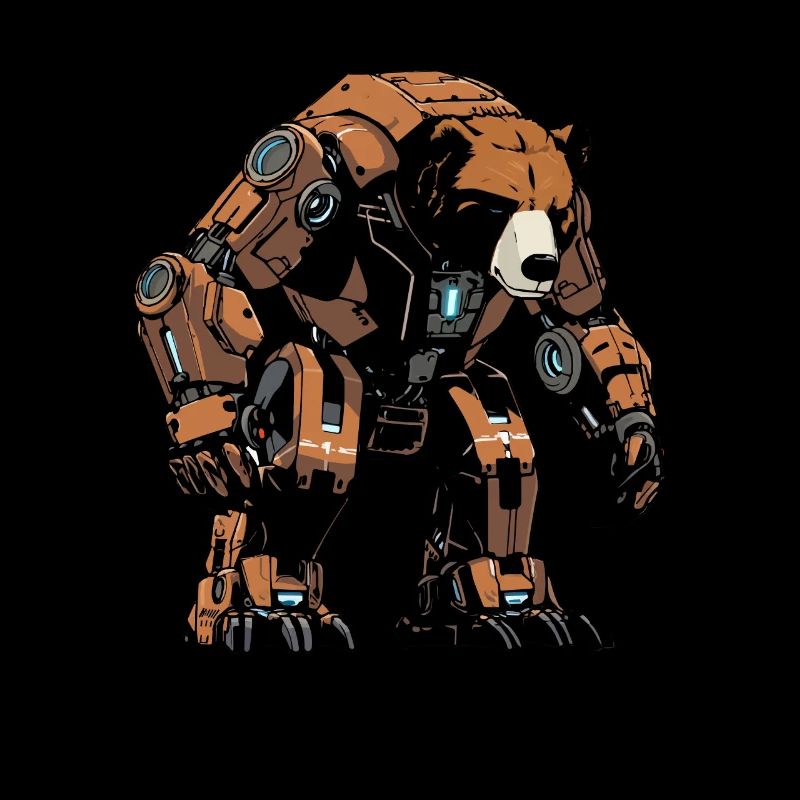 Grizzli, ours brun, ours Robot