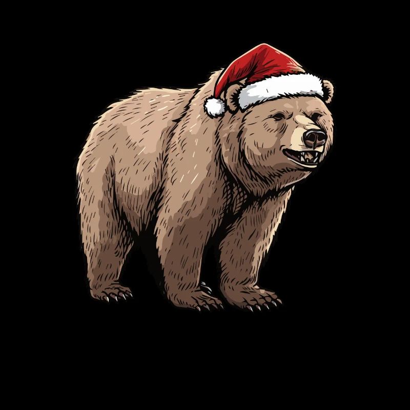Grizzly Bear Christmas Brown Bear