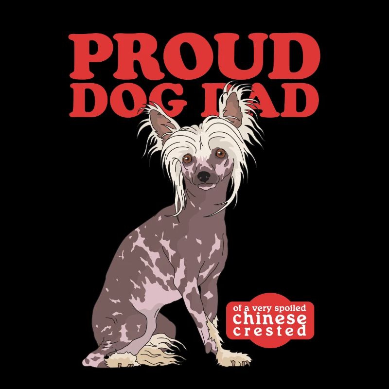 Chinese Crested Dad Schopfhunde Geschenk