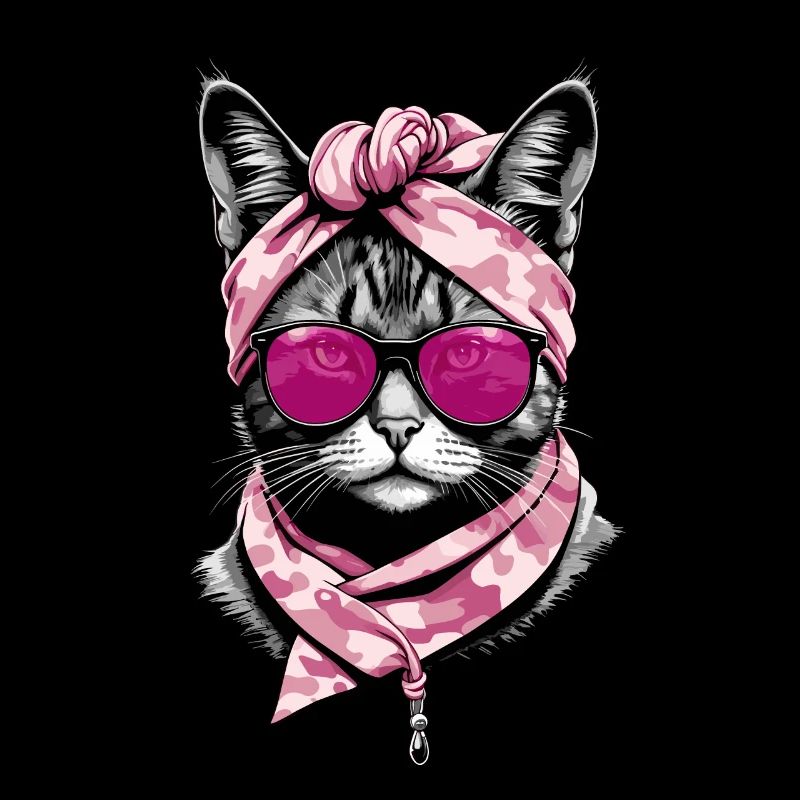 Mignon Chat Maman Chat Amant Élégant