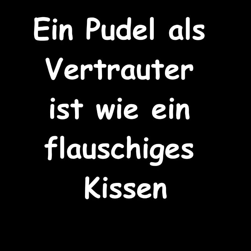 Pudel Vertrauter Geschenk
