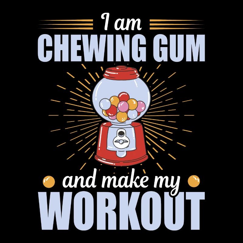 Chewing Gum And Make My Workout Kaugummi