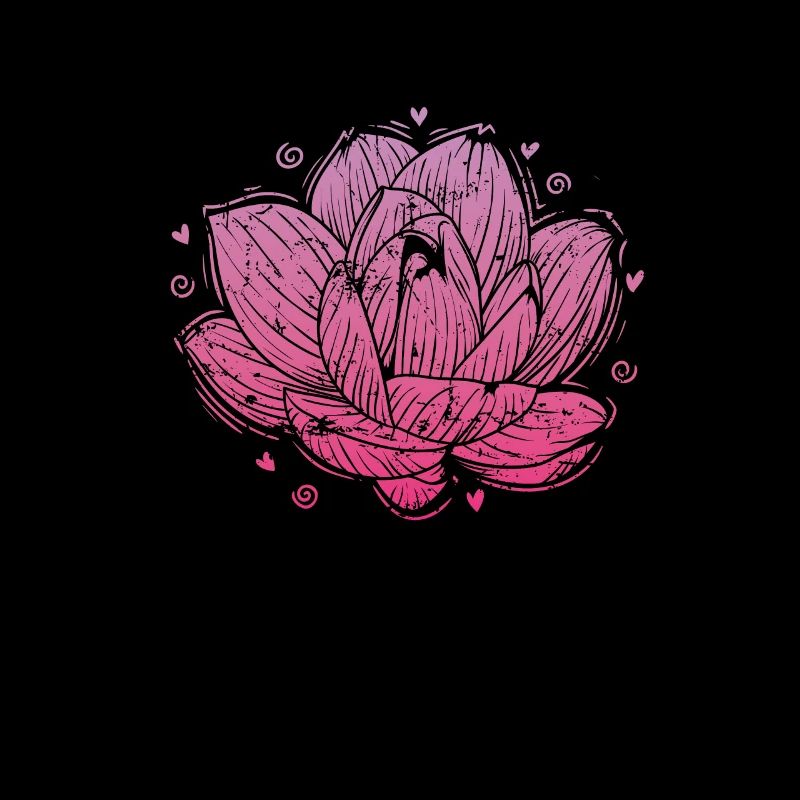 Fleur de lotus fleurit sur la plante