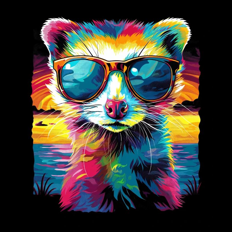 Furet Pet Owner Lunettes de soleil Sunset