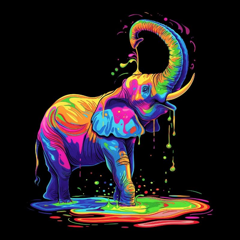 Elefant Tier Pop Art