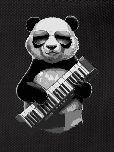 Panda Keytar Keyboard Gift