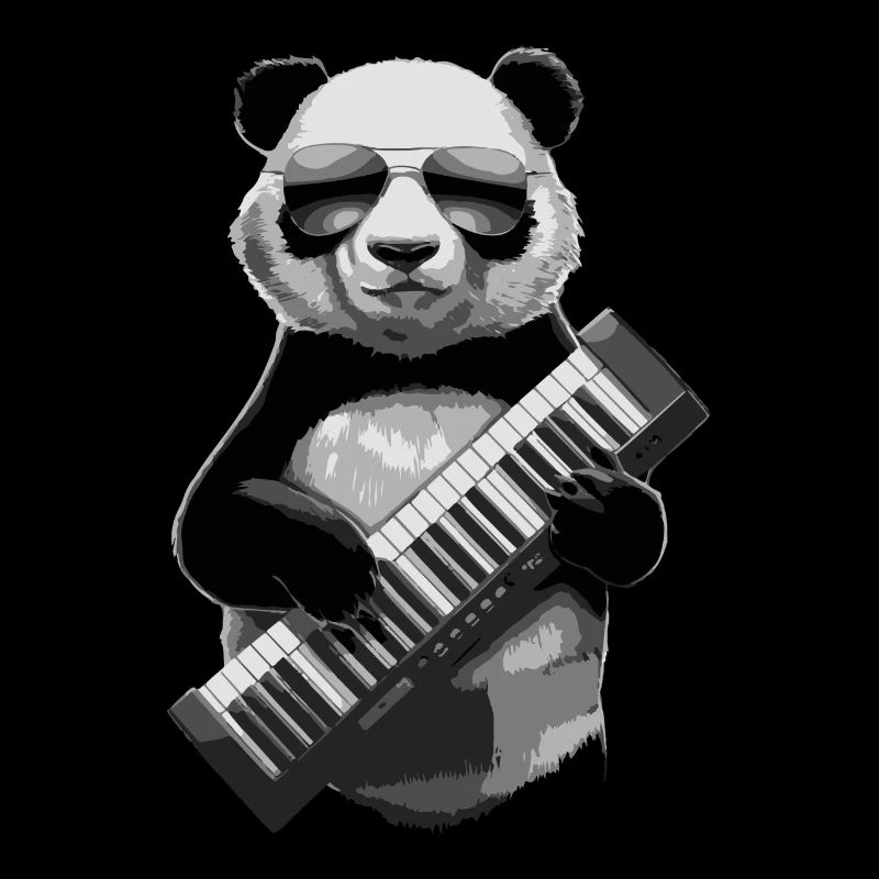 Panda Keytar Keyboard Geschenk