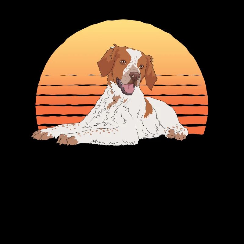 Chiens bretons Breton Pointer cadeau