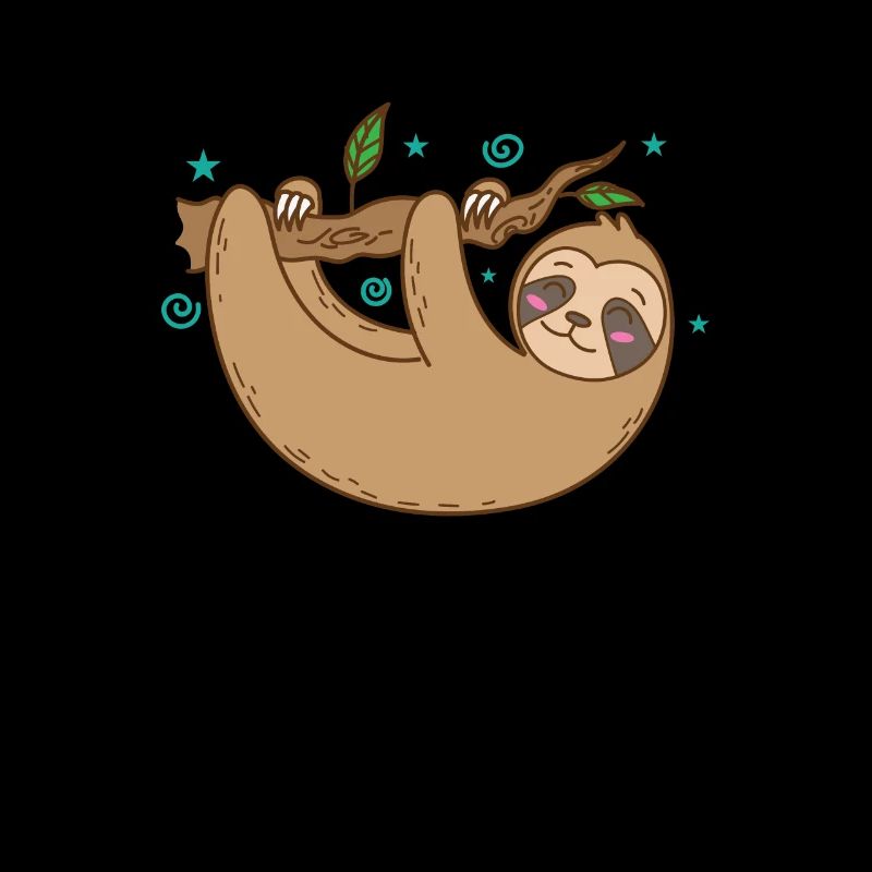 Sloth chilling on the branch lazy nature