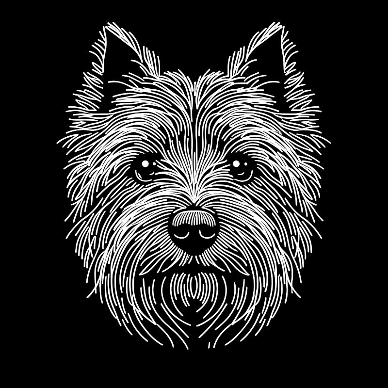 Line Art Cairn Terrier Terriers
