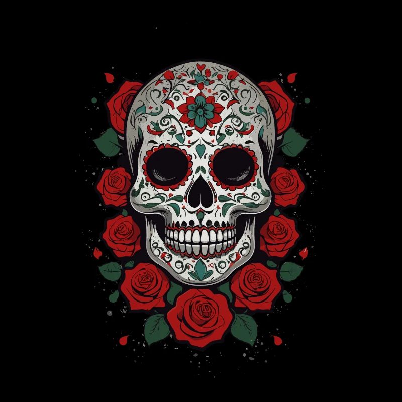 Dia De Muertos Mexico Sugar Skull Skull Design