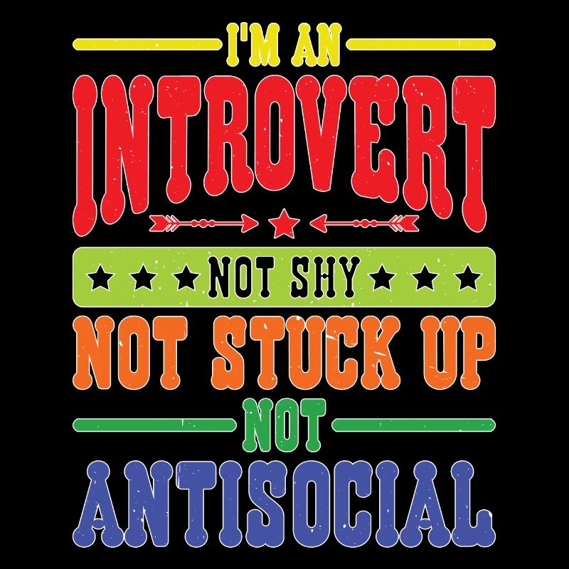 Je suis introverti, pas timide, pas antisocial
