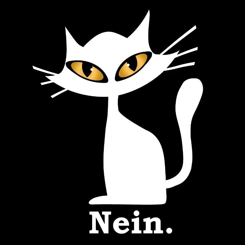Nein Katze lustig grimmige Katze böser Blick