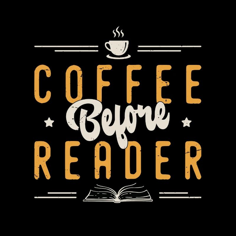 Reader Coffee avant les lecteurs de Bookworm Coffee Lover