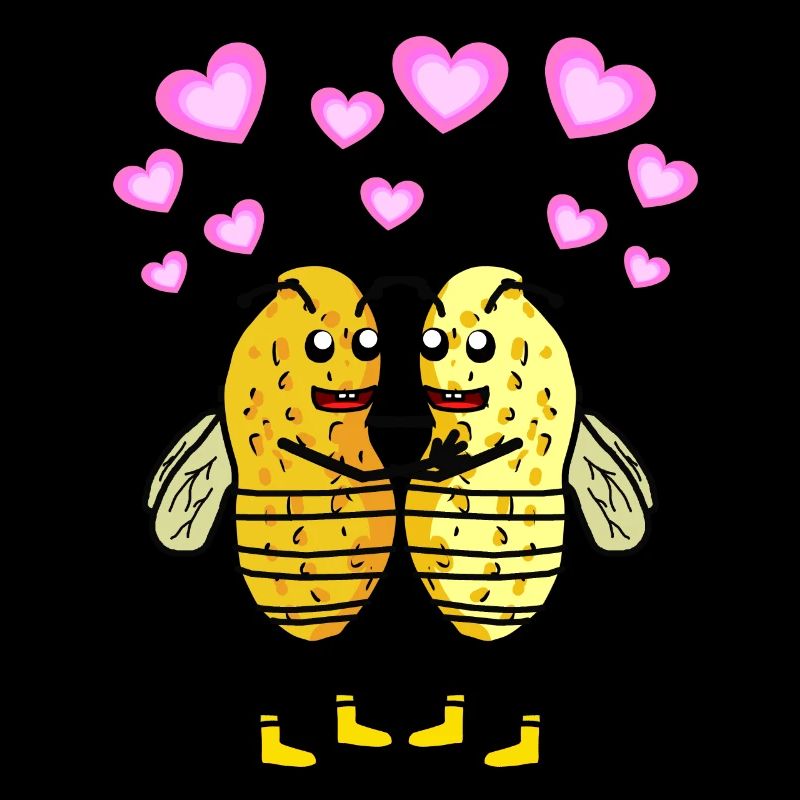 Abeilles Cacahuètes Bourdons Insectes Cacahuètes Noix