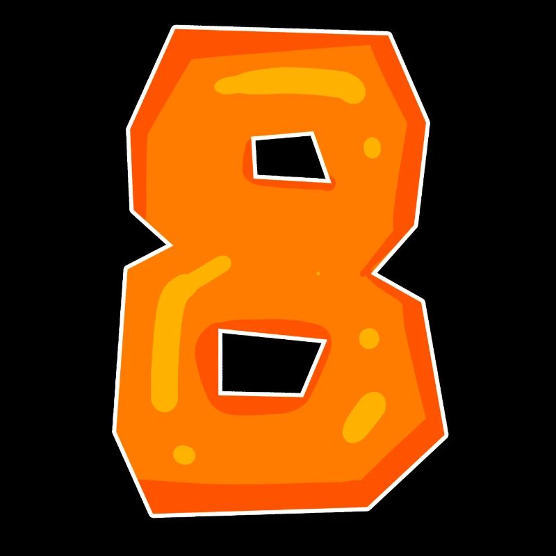 Numéro 8 Numéro Huit Motif