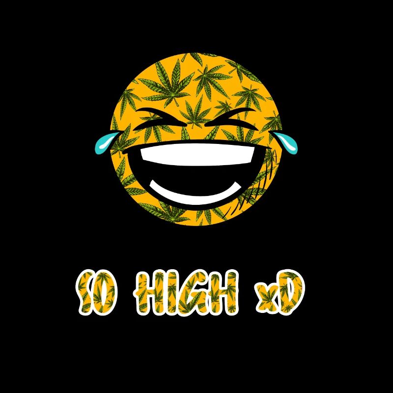 Lachendes Weed Button