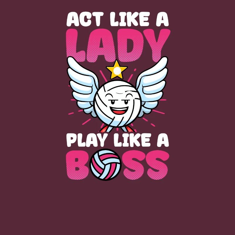 Volleyball Player Act Lady Play