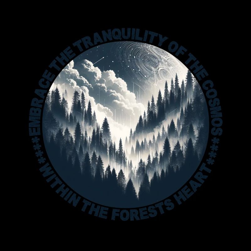 Mystic Forest Nightscape: Eine himmlische Symphonie