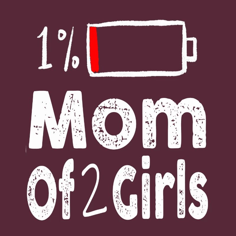 Mutter von 2 Mädchen Lustiger Muttertag