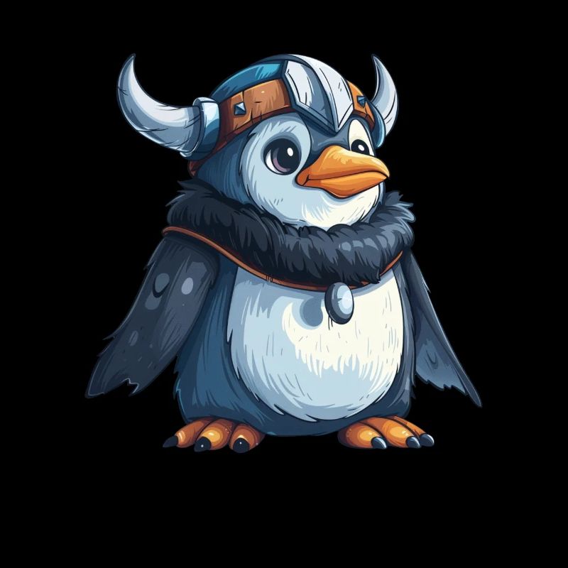 Pinguin Wikinger Kawaii Pinguin Niedlich