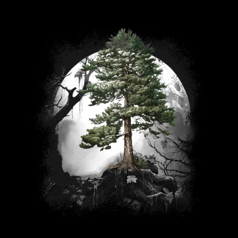 Forest Wilderness Coniferous Forest Tree Pine Halloween Trees