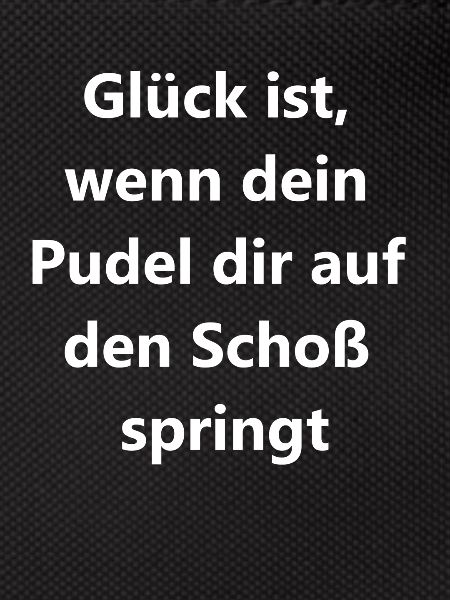 Pudelglücksbringer Geschenk