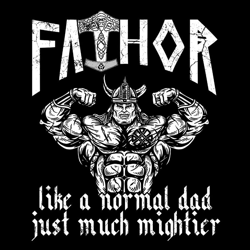 Wikinger Papa Vathor Mächtiger Nordischer Vater