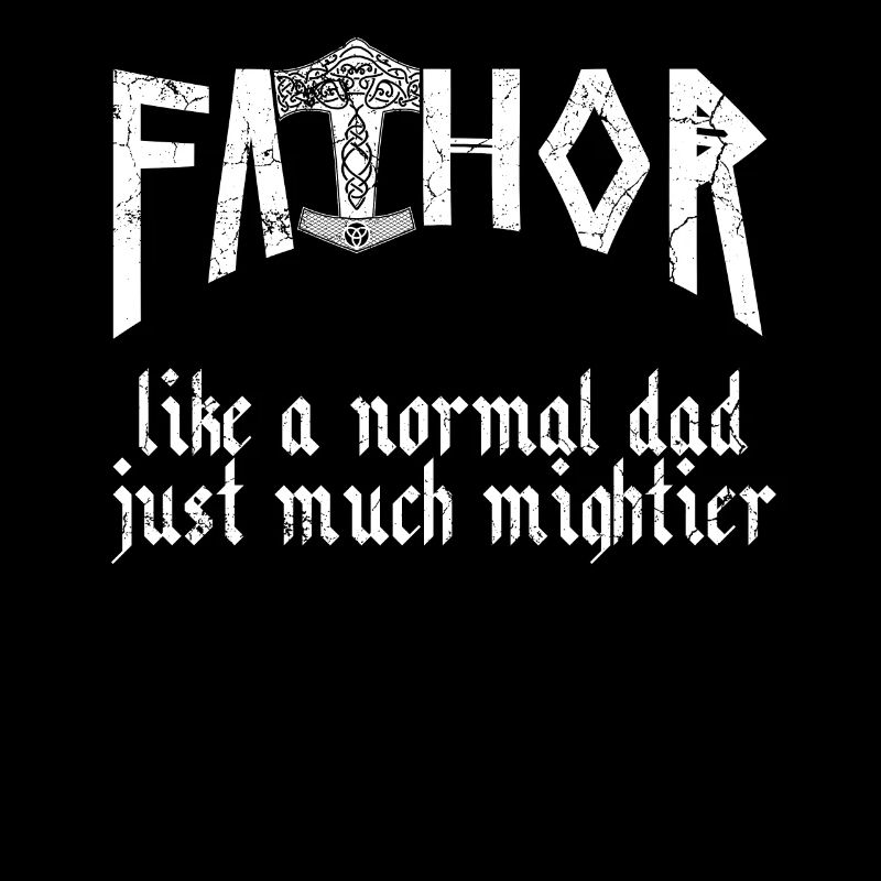 Nordischer Papa Vathor Wikinger Spruch Design