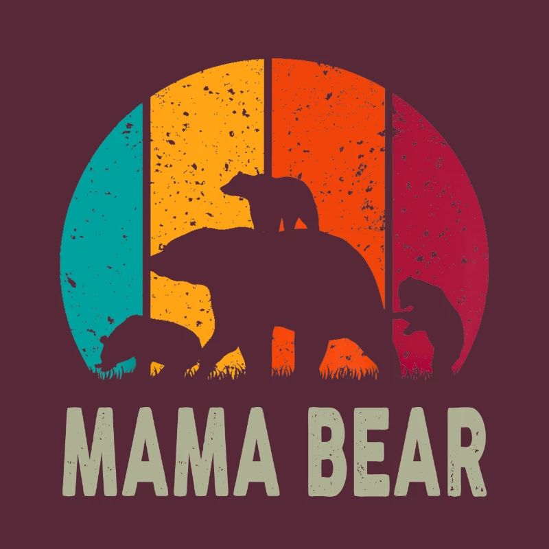 Mama Bär 3 Kinder Lustiges Muttertags-Muttergeschenk