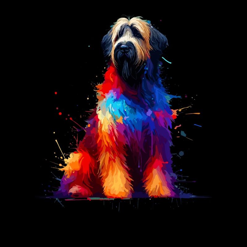 Éclaboussures colorées Briard Briards