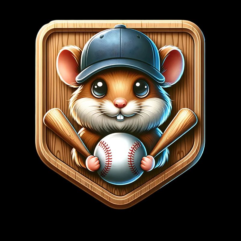 Cooler Hamster Der Baseball Softball Pitcher